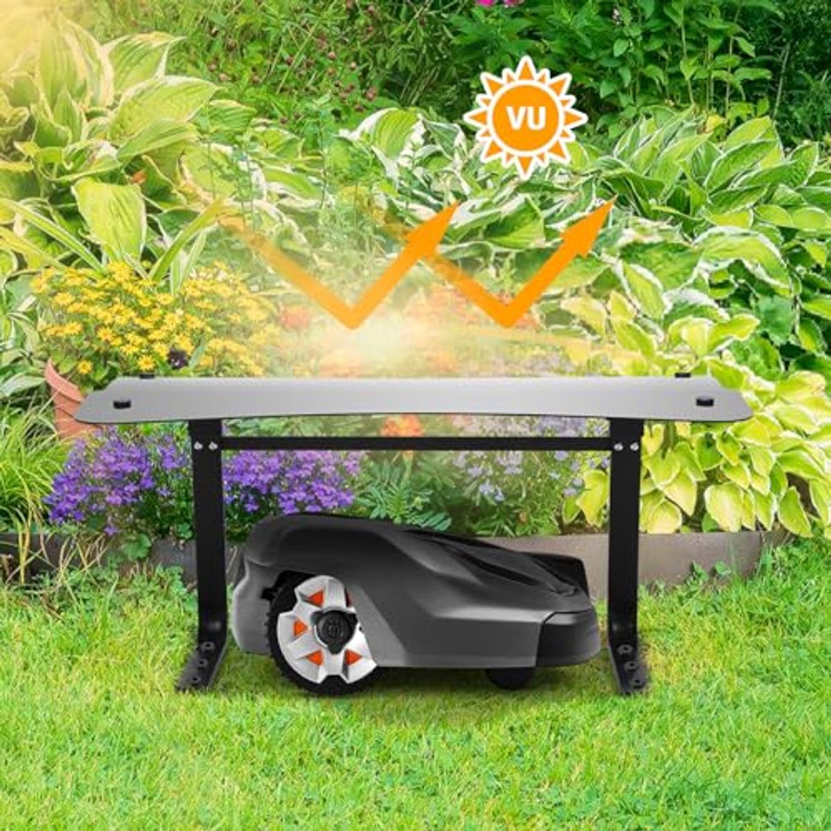 Garage Robotmaaier Garage Weerbestendig UV-bestendig Groen - afbeelding 2