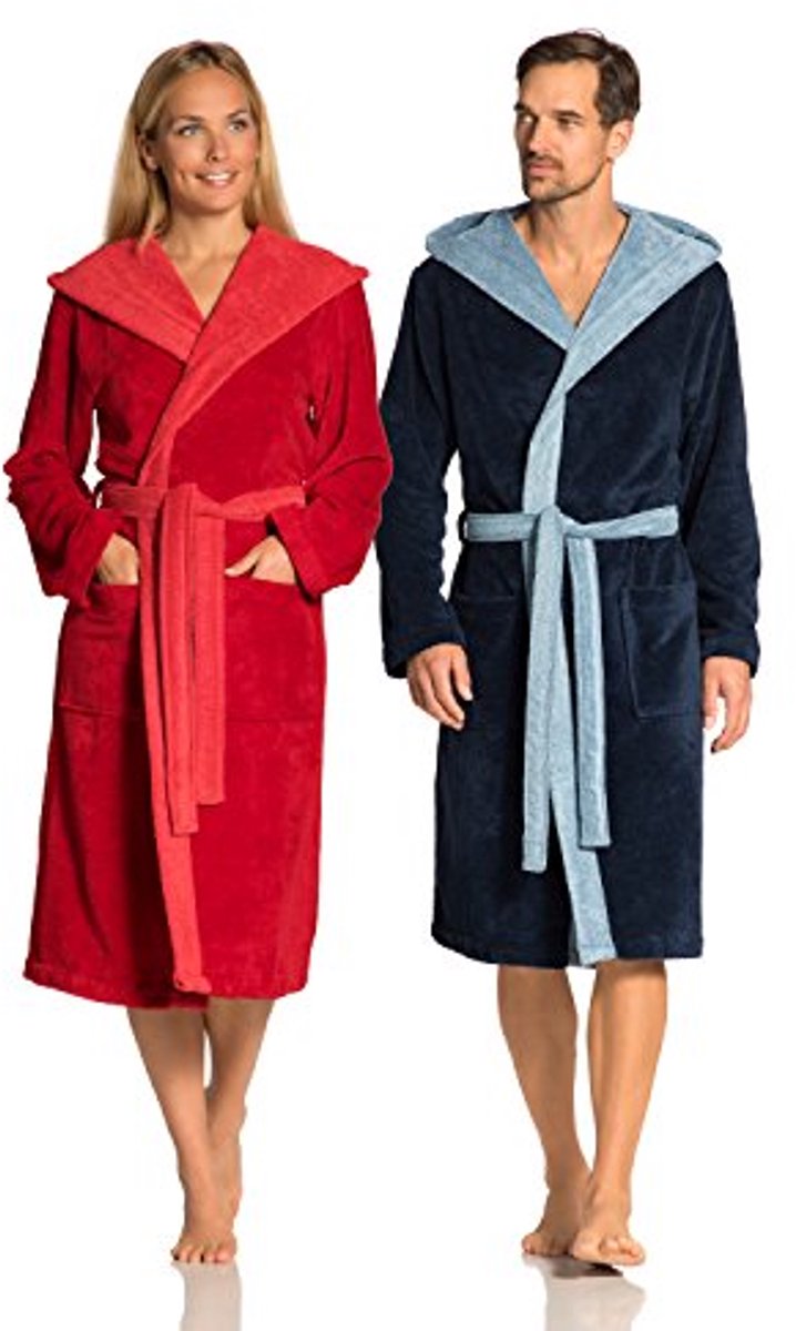 Comfortabele unisex badjas voor volwassenen in trendy design