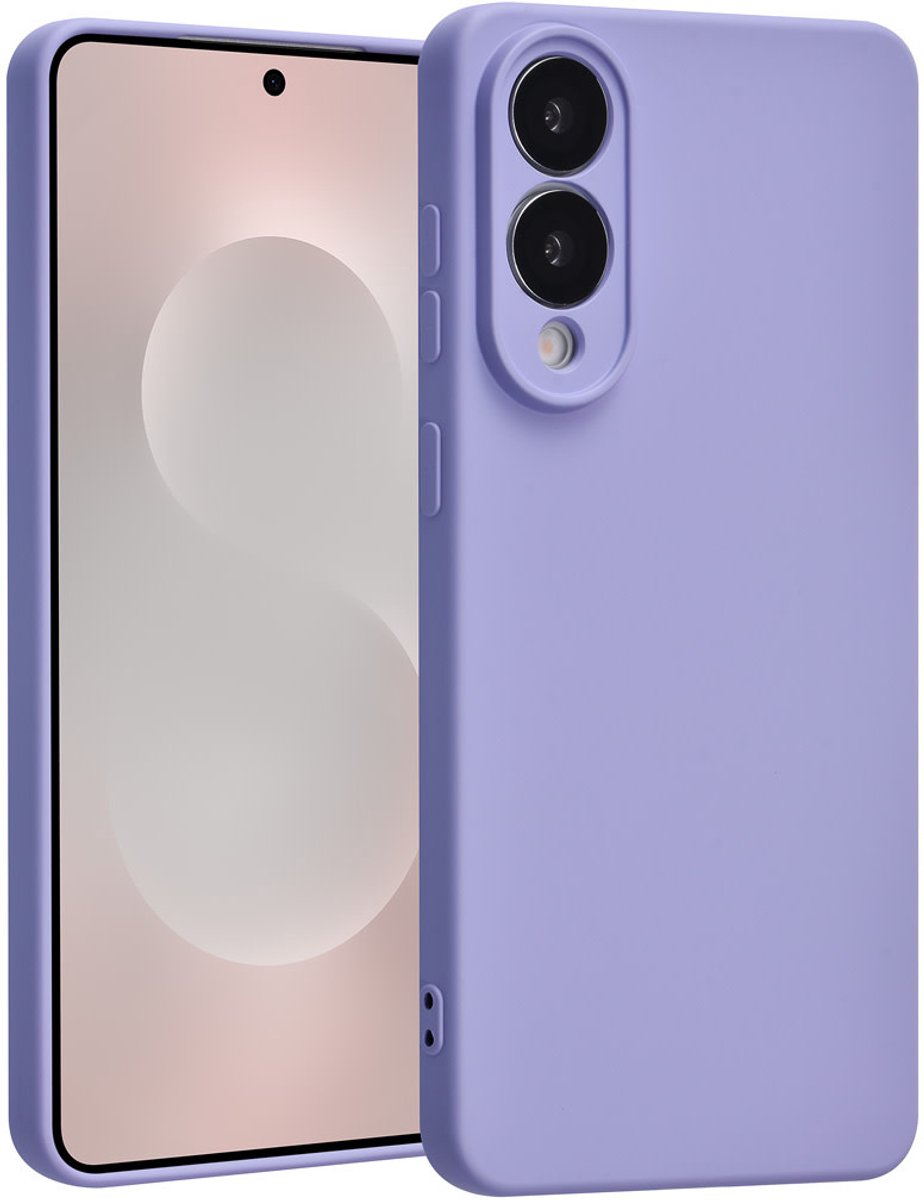 TUNIQ Back cover voor Galaxy S25 Edge - Lilac - Schokabsorberend - Antislip Grip