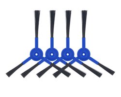 4x Zijborstel geschikt voor Eufy Clean L70 Hybrid Robotstofzuiger - sidebrush