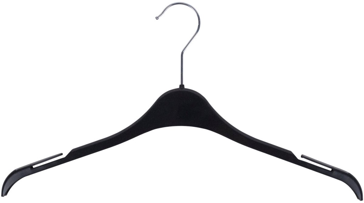 SHN-43 - T-Shirthanger U-Profiel met anti-slip + inkeping - 50 stuks