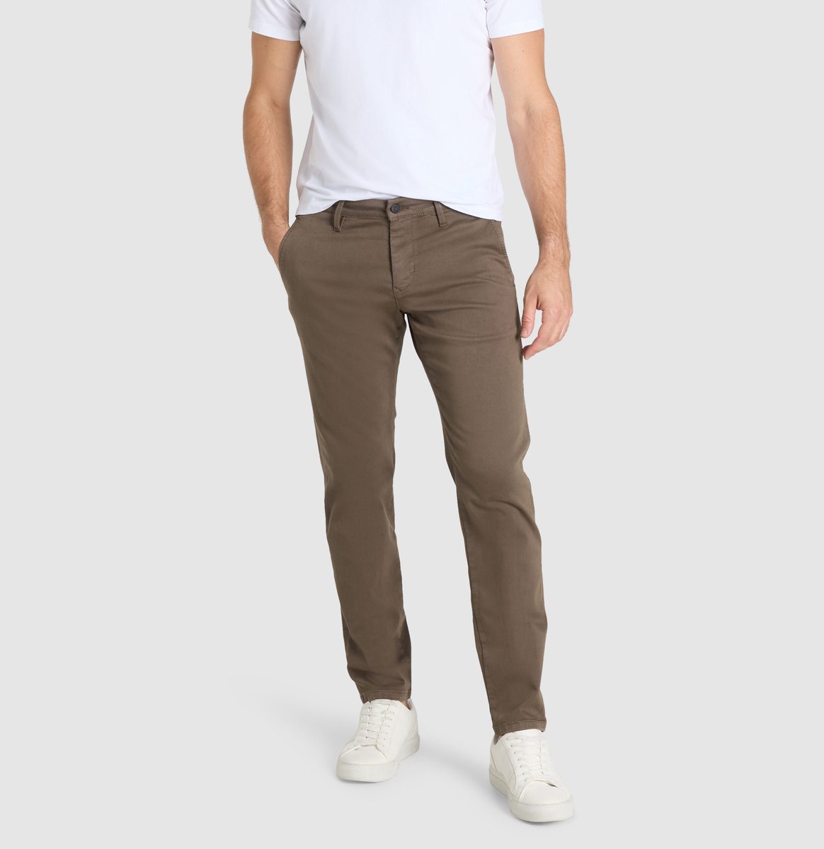 Mac Pantalon chino bruin