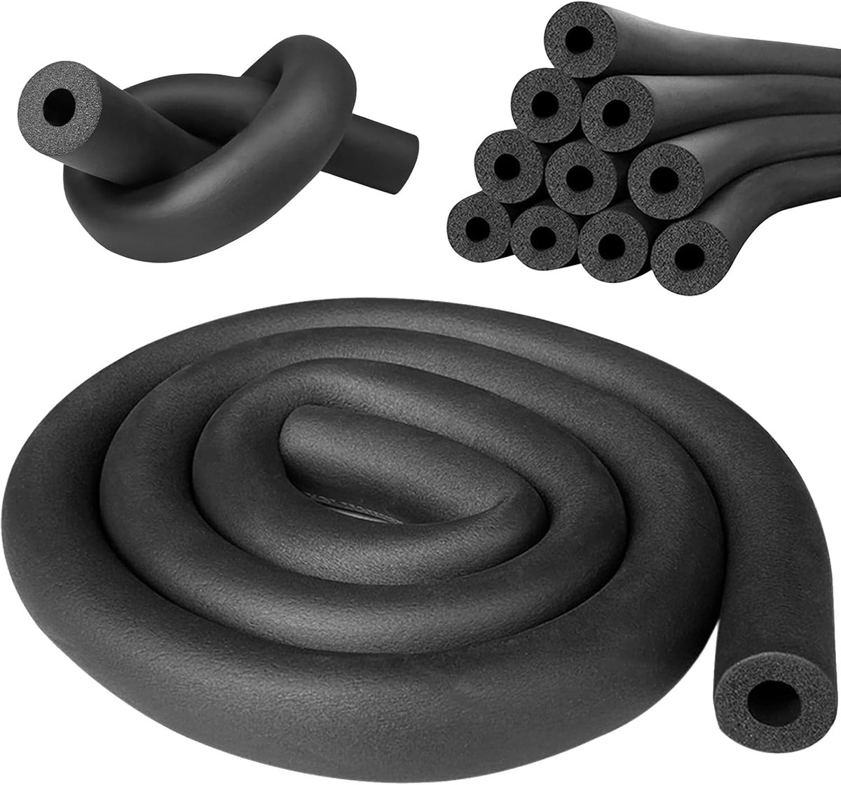 Foam pipe isolatie - 1.8 m isolatie - verwarmingsbuizen - isolatie voor verwarmingsbuizen - koperen buizen (zwart - Ø 32 mm)