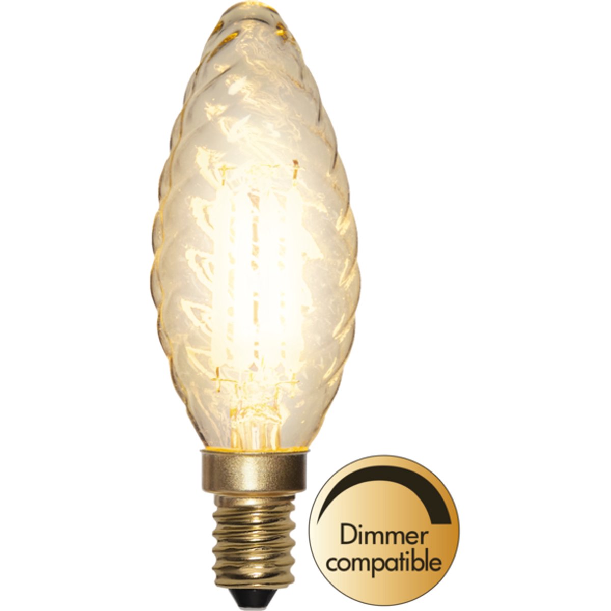 Kaarslamp - E14 - 4,5W - Super Warm Wit