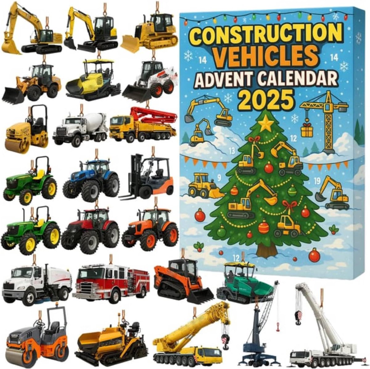 Revell Adventskalender Engineers, hydraulische graafmachine, adventskalender om zelf te maken, adventskalender voor jongens, meisjes, kinderen en volwassenen vanaf 8 jaar, graafmachine in 24 dagen in