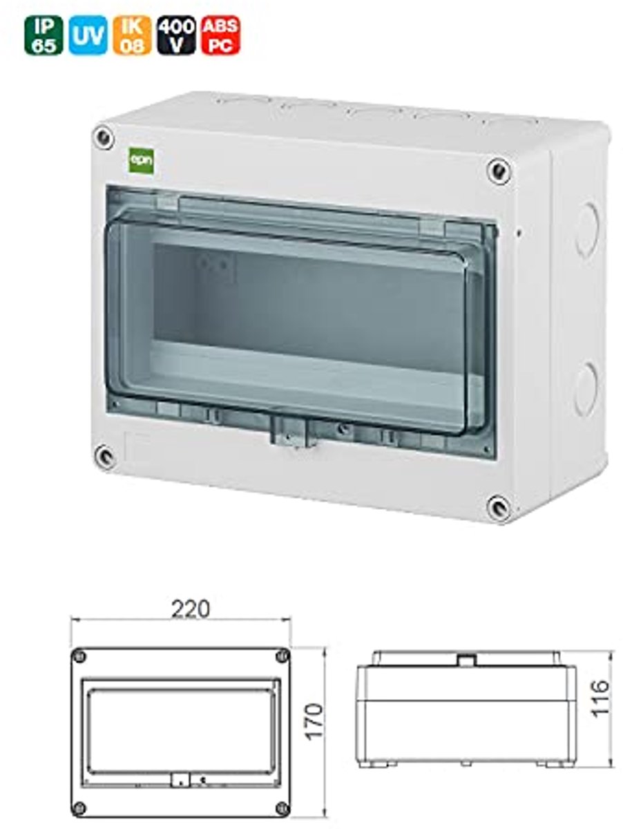 Helder Elektroplast Bouwmateriaal AK3-AT1-GL-M-X