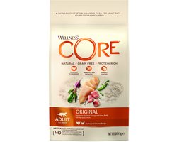 Wellness Core Grain Free Cat Original Kalkoen&Kip - Kattenvoer - 4 kg Voor De Volwassen Kat