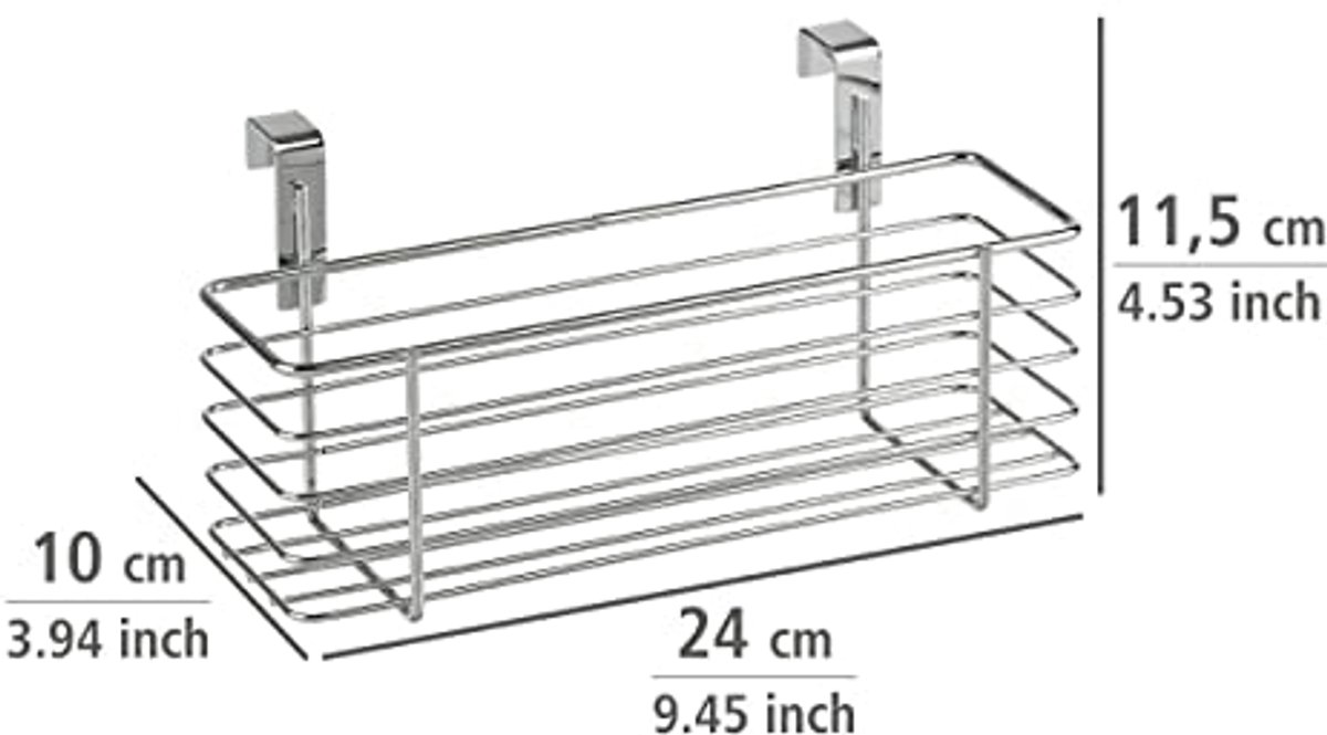 Ruimtebesparende organizer voor kastdeuren - ideaal voor badkamer en keuken