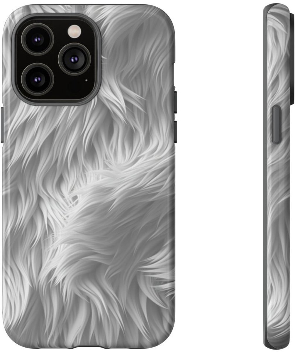 Wit Bontstructuurpatroon – Telefoonhoesje Geschikt voor iPhone 14 Pro Max
