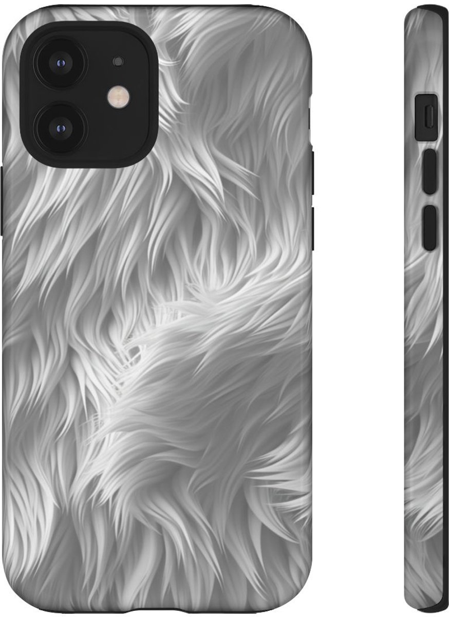 Wit Bontstructuurpatroon – Telefoonhoesje Geschikt voor iPhone 12