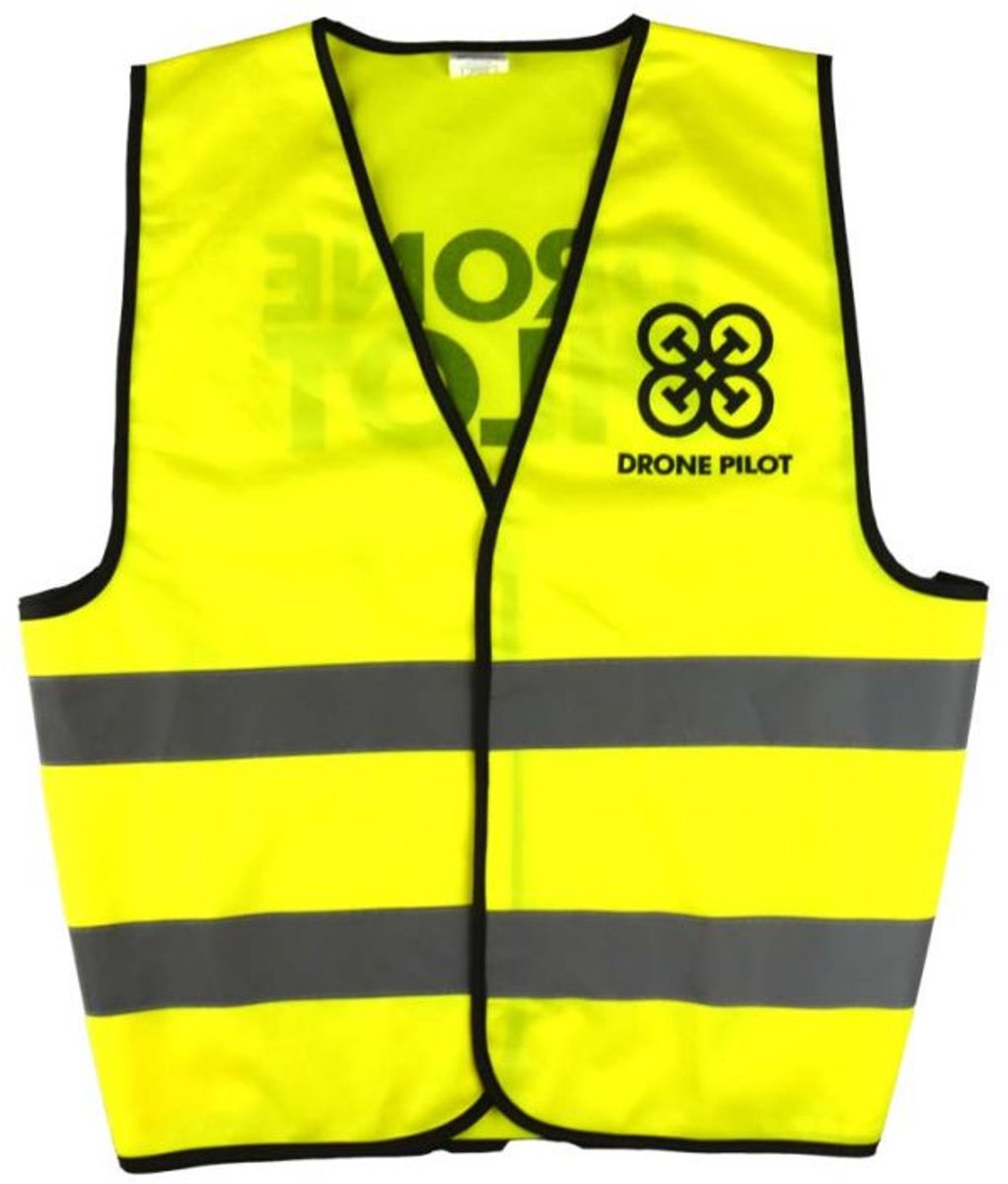 Safety Vest DRONE PILOT - Yellow - Size L / XL / XXL