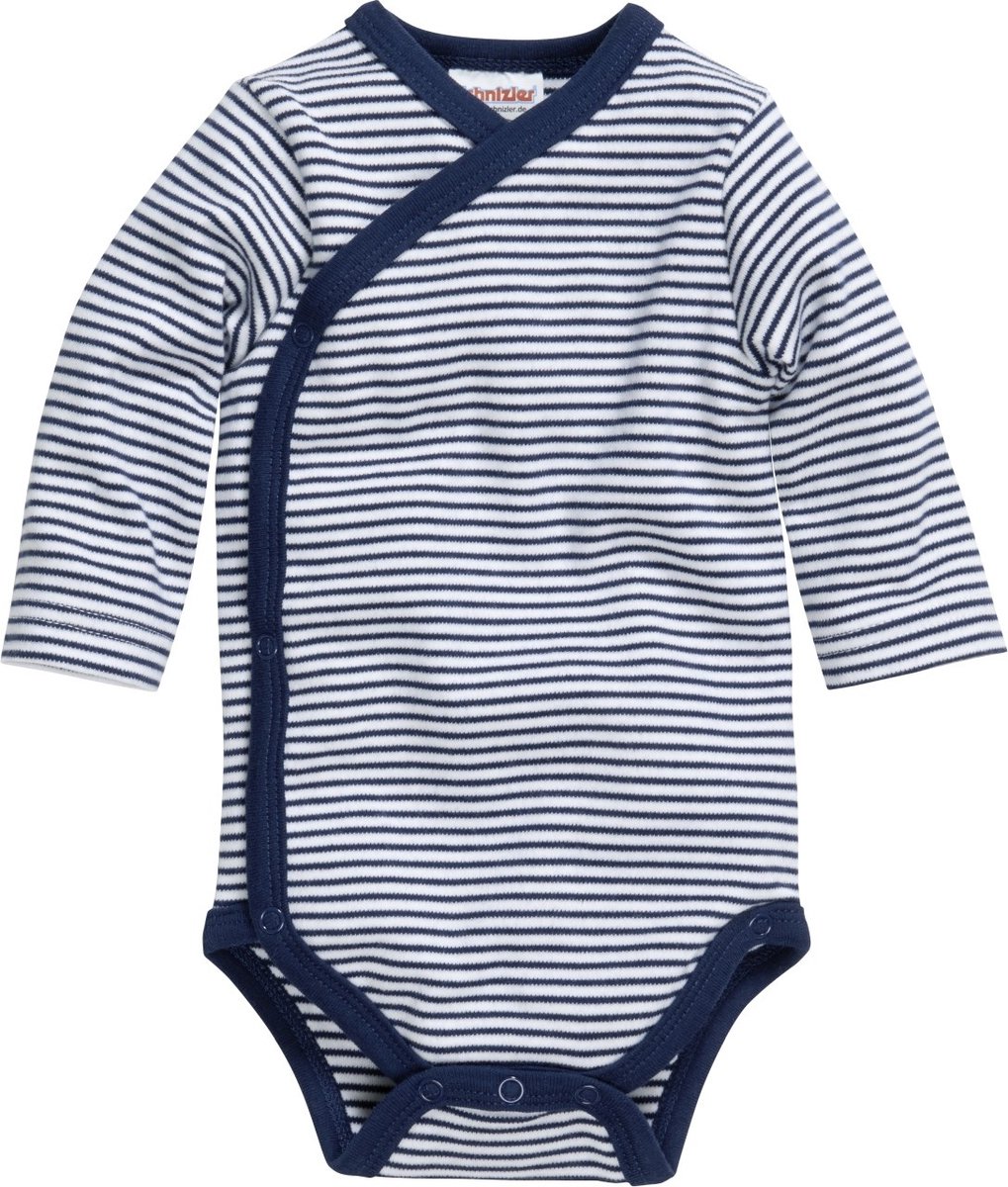 Playshoes Schnizler overslagromper lange mouwen streep marine