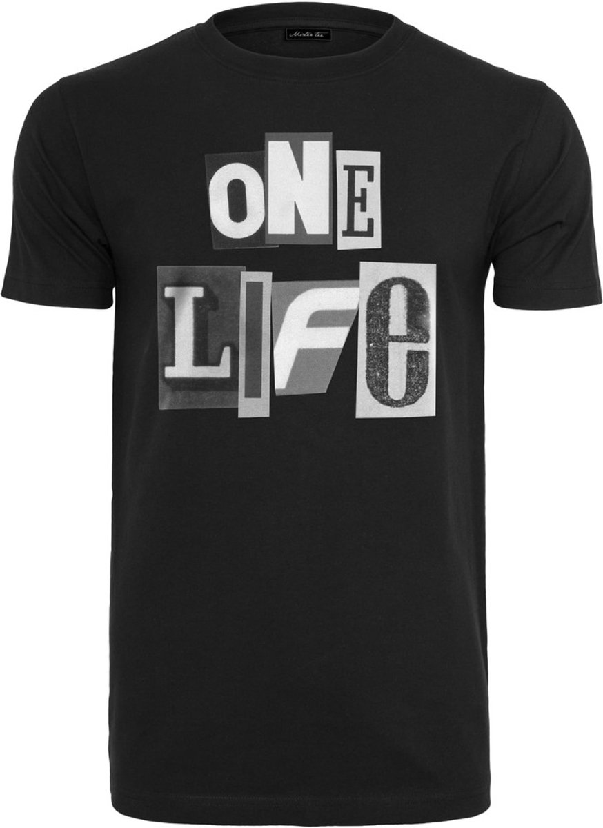 Mister Tee One Life Heren T-shirt S Zwart