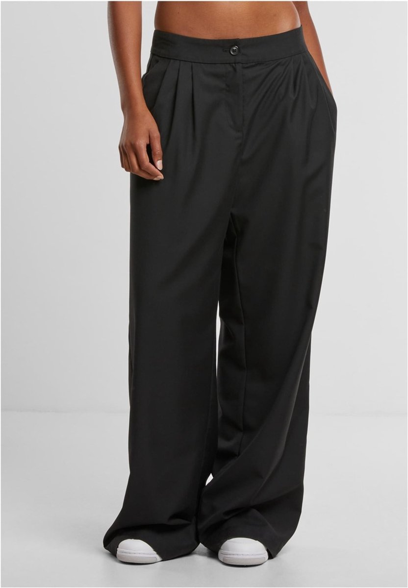 Urban Classics Dames Stoffen broek – 29 Zwart