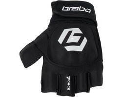 BRABO - force player glove black - Hockeyhandschoen heren - Zwart, wit