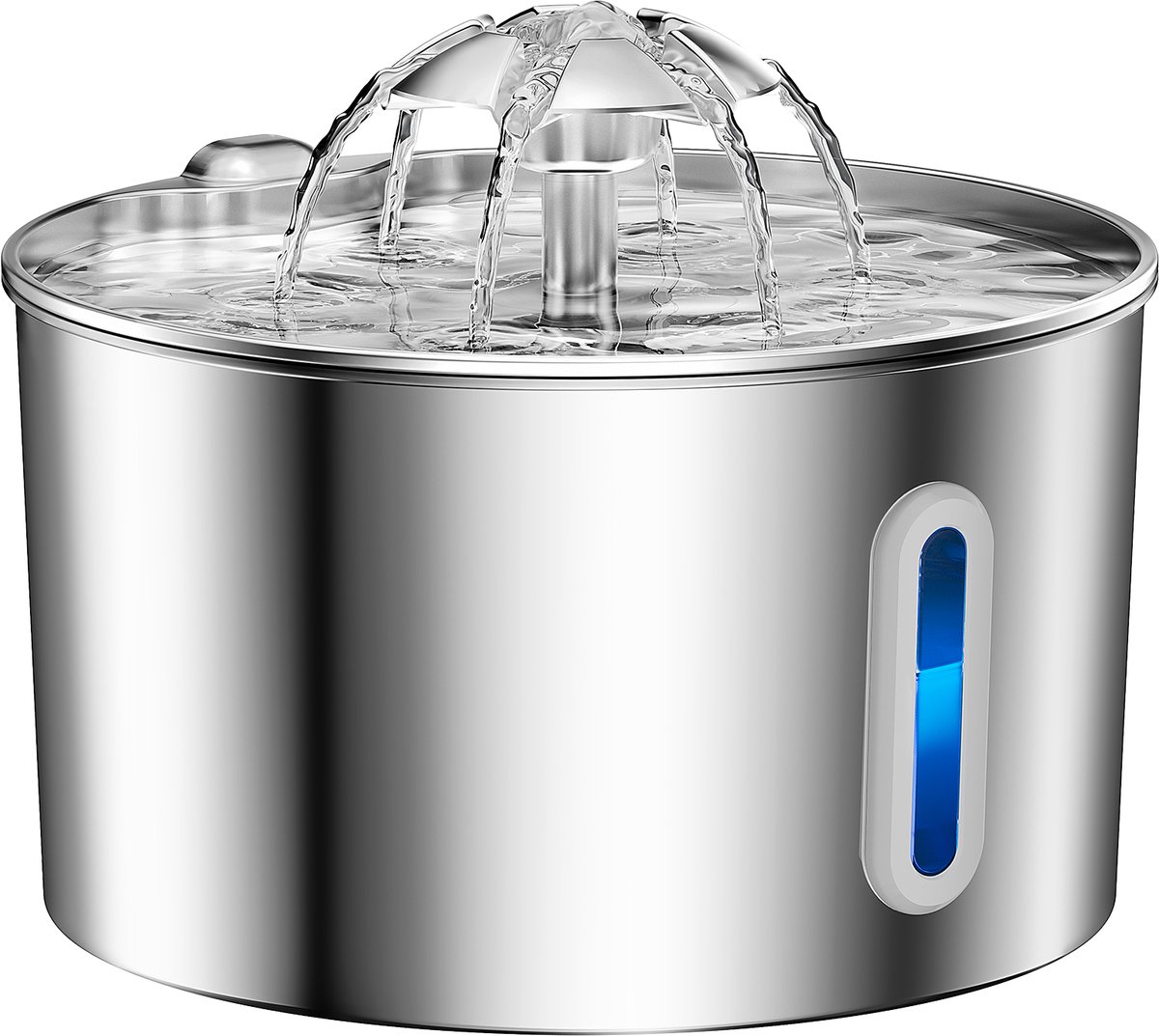 BalimoPet Drinkfontein Kat en Hond - RVS - 2.2L Waterfontein Kat en Hond - Incl 3 Filter + 3 Sponzen en 1 cleaning tool - Fluisterstil thumbnail 7