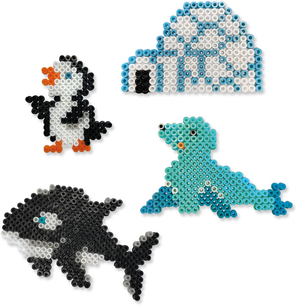 SES Creative Beedz Strijkkralen Set - Pooldieren - Vanaf 5 Jaar - 2100 Stuks - Knutselen - PVC-Vrij - Schoencadeautjes Sinterklaas — afbeelding 7