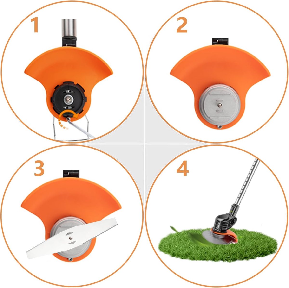 10-pack grasmaaier messen metalen messen - Draadloze trimmer messen - Vervangende messen voor grastrimmers - Geschikt voor tuintrimmers - Accessoires voor elektrisch gereedschap buitenshuis – foto 6