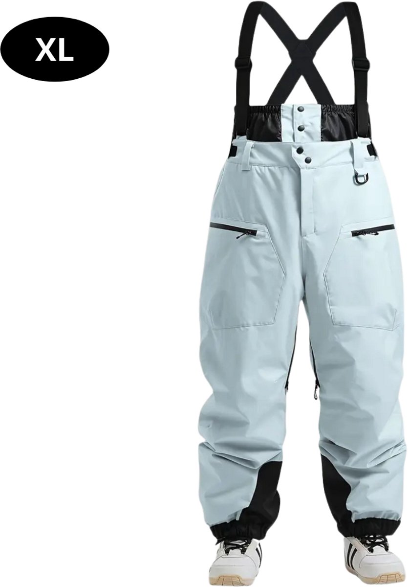 Nivard Skibroek Skipak Snowboard Broek Winterbroek Sneeuwbroek Dames Wintersport Lichtblauw