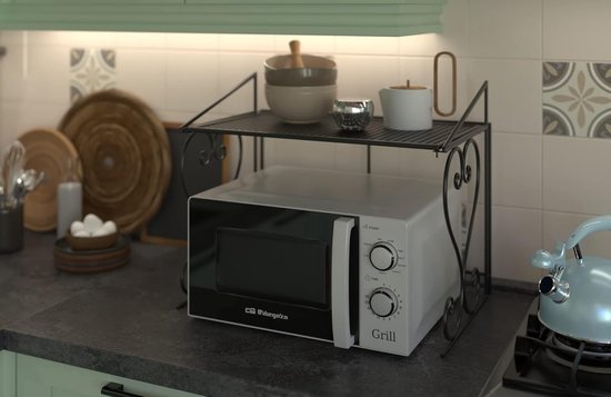 EVVO Microwave, M20 White, 20 L Capacity, Grill 800 W, Mirror Door