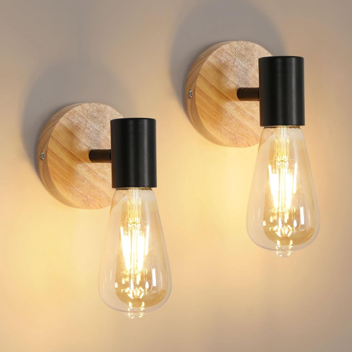 Vintage Industriele Wandlamp - Draaibaar en Verstelbaar voor Woonkamer, Slaapkamer, Keuken
