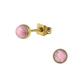 Aramat Jewels | Oorbellen | Stijlvolle Roze Aardbeienkwarts Oorbellen | | | | | | Kinderen, Volwassenen | Verkleurd niet