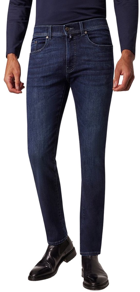 Pierre Cardin Heren Jeans bequem Blauw Volwassenen