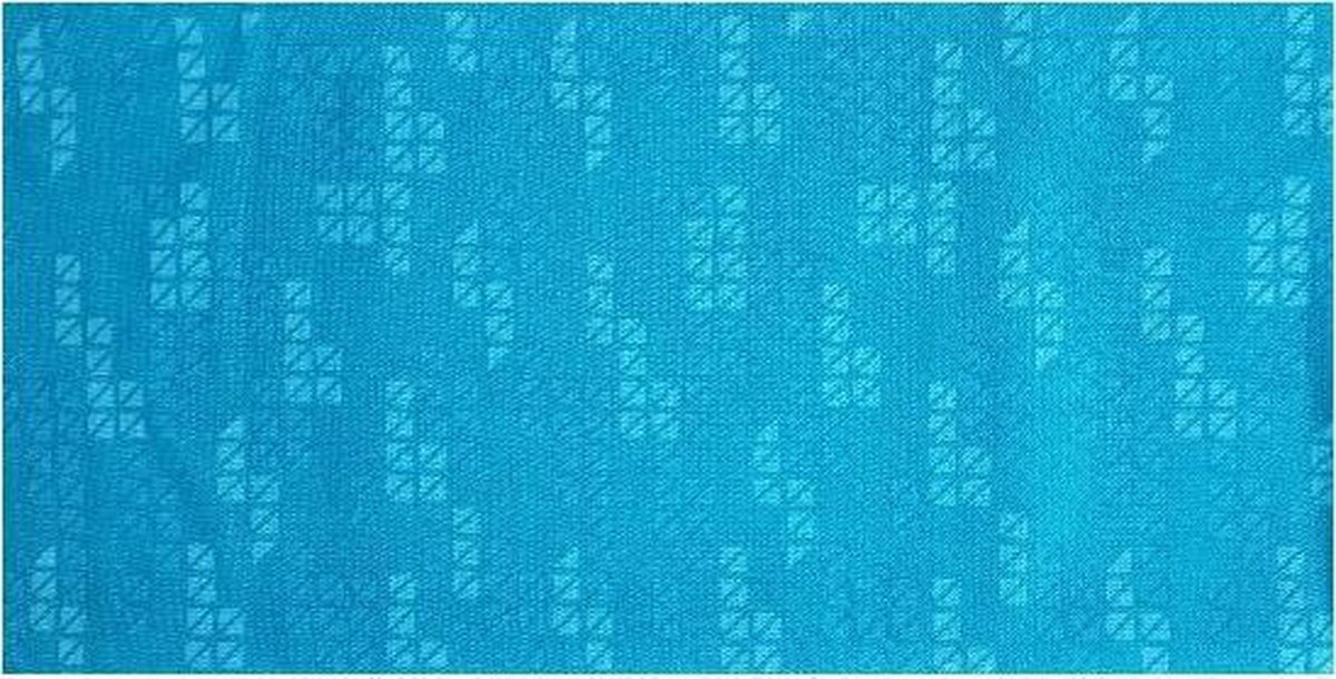 Haarband Multifunctioneel Blok Print Blauw Groen