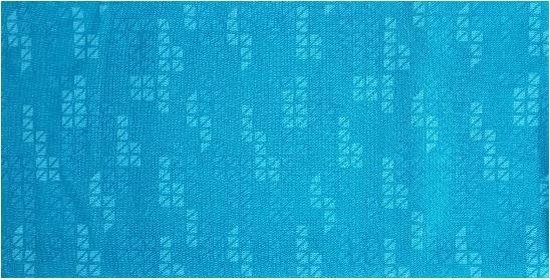 Haarband Multifunctioneel Blok Print Blauw Groen