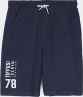 Korte broek jongens, sportieve short jongens donkerblauw maat 176