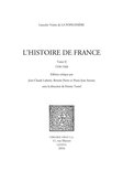 Travaux d'Humanisme et Renaissance - L'Histoire de France