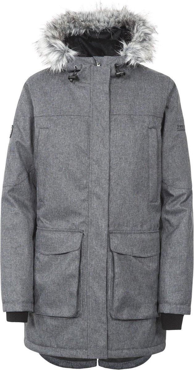 Trespass damesregenjas Thundery Female Jkt Tp75 /Zilvergrijs Zwart