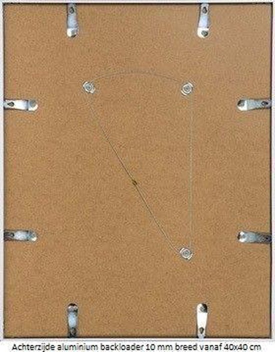 Cadre photo semi-circulaire en aluminium - Cadre photo - 50x70 cm - Verre transparent - Or mat - 10 mm