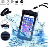 Neon Multi Functional Waterdichte hoesje Pouch Met Audio Jack Huawei Y7 Prime (2018) Zwart