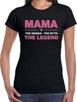 Mama the legend cadeau t-shirt zwart voor dames XL