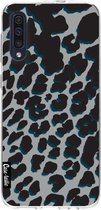 Casetastic Samsung Galaxy A50 (2019) Hoesje - Softcover Hoesje met Design - Leopard Print Grey Print