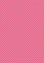 Inpakpapier cadeaupapier Roze gestipt - Vellen: Plano: 50x70 - 500st