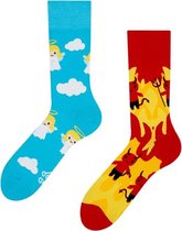 Good Mood Sokken - Engel en Duivel - Unisex Maat 43-46