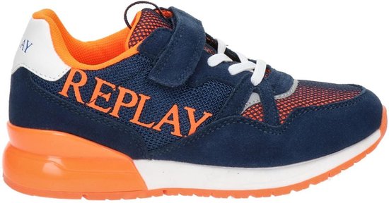 Sandy Binnenwaarts Goed Replay Sneakers blauw - Maat 37 | bol.com