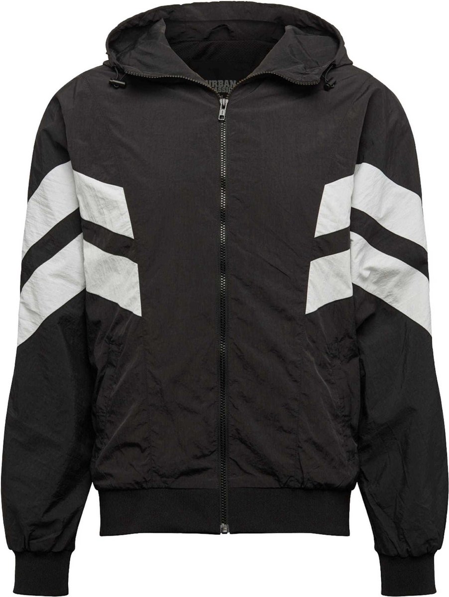 Urban Classics Crinkle Panel Trainings jacket XL Zwart