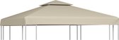 Vervangend tentdoek - 100% polyester - Beige - 3 x 3 m - 100% waterdicht met PVC-coating