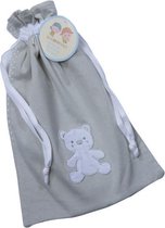 Gamberritos Opbergtasje Teddybeer 25 X 35 Cm Grijs