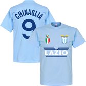 Lazio Roma Chinaglia 9 Team T-Shirt  - Licht Blauw - L