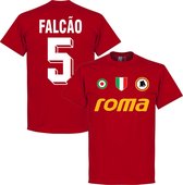 AS Roma Falcao 5 Team T-Shirt - Rood - XXL