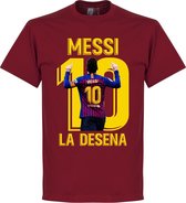 Messi La Desena T-Shirt - Chilli Rood - L