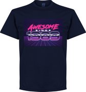 Awesome Since 1989 T-Shirt - Navy - L