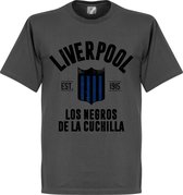 Liverpool Montevideo Established T-Shirt - Grijs - XXL