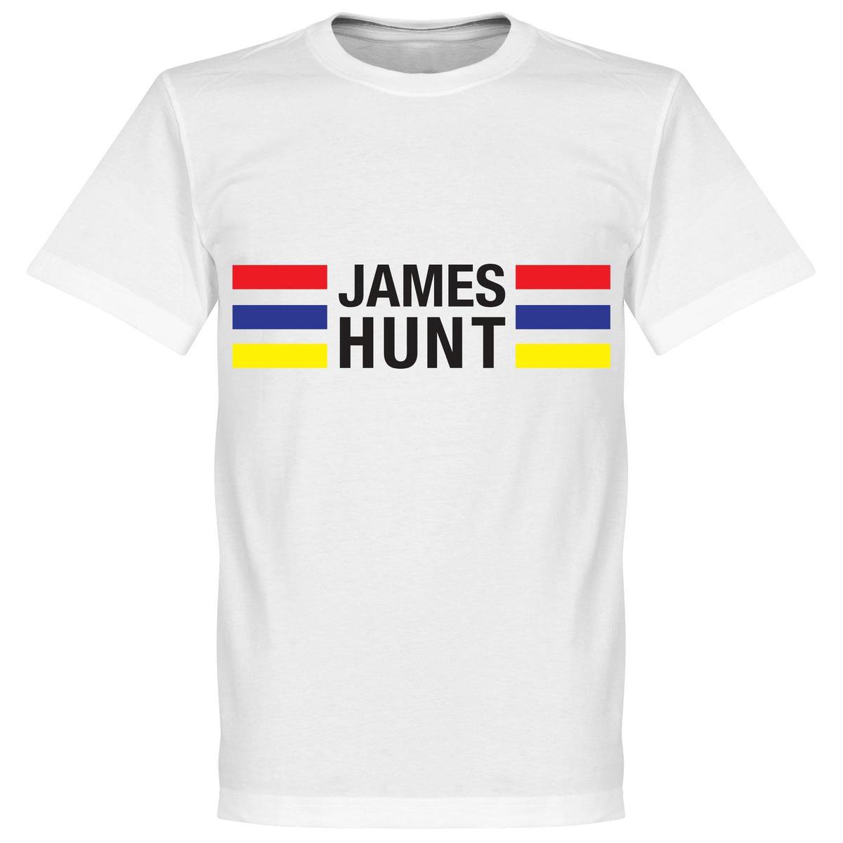 James Hunt Stripes T-Shirt - Wit  - XXXXL