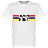 James Hunt Stripes T-Shirt - Wit  - XXXXL