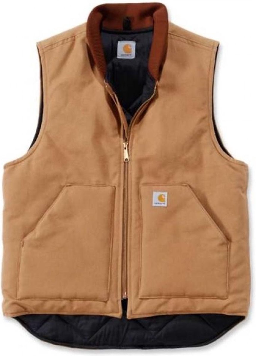 Carhartt Duck Vest Arctic Quilt Lined Bruin Bodywarmer Heren XXXL
